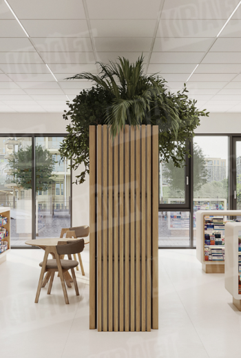 KRAFT Metal Cassettes: a pharmacy space where lightness is literally in the air